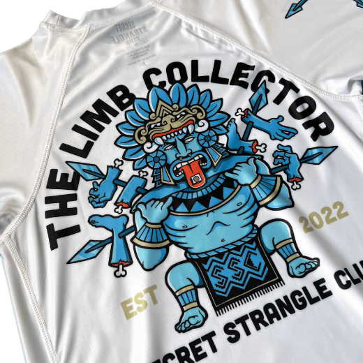Ladies Limb Collector BJJ Rashguard - Short Sleeve - White