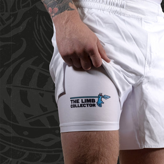 Limb Collector BJJ Shorts - White