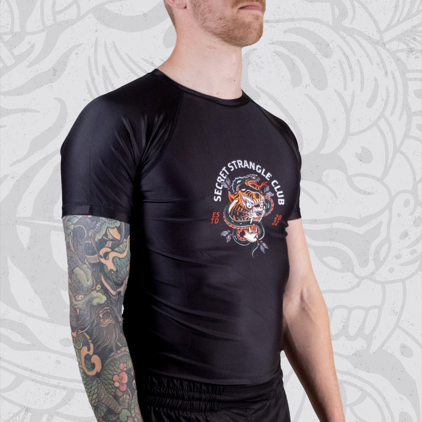 Tiger Attack BJJ Rashguard