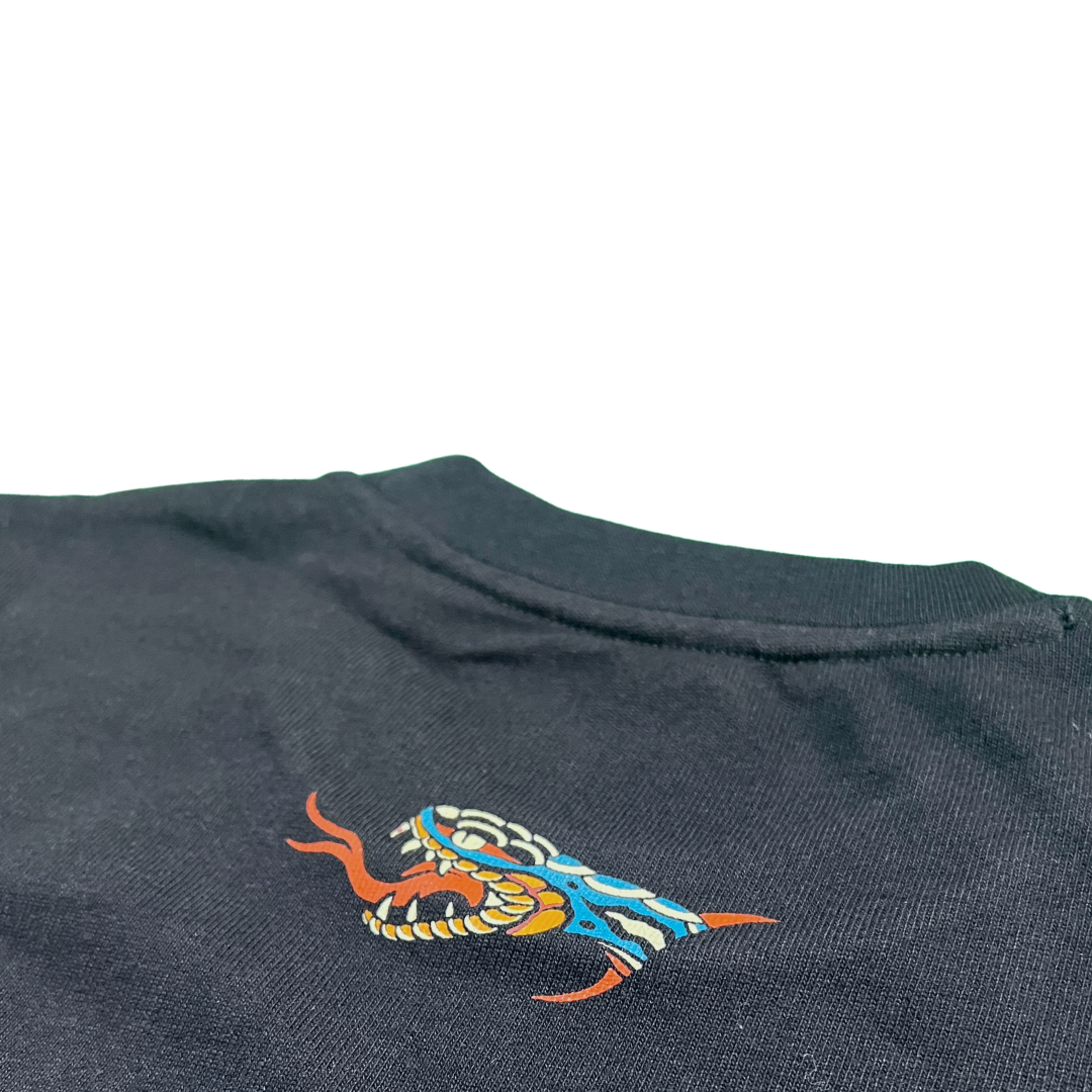 bjj tshirt tiger attack black