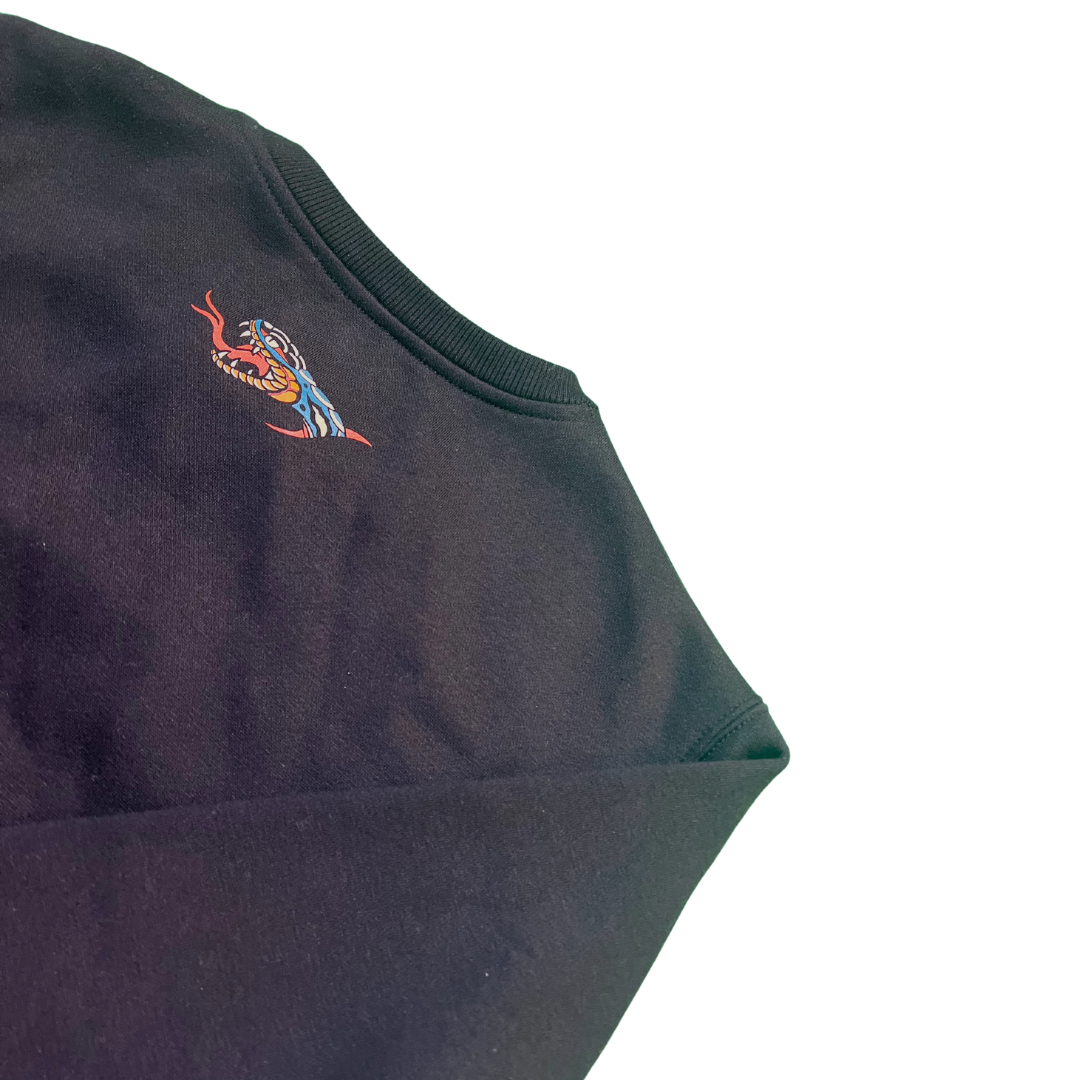 bjj sweatshirt black secret strangle club
